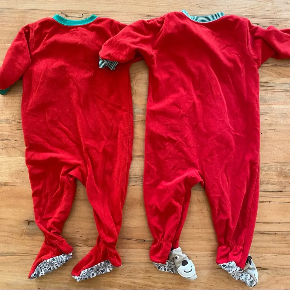 Two Carter’s Holiday/Winter Sleepers - Picture 4 of 5